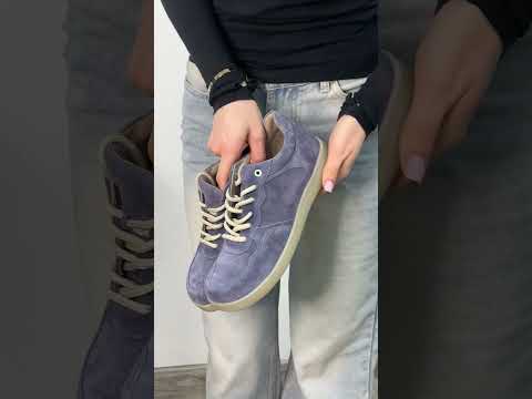 Жіночі кеди анатомічні Ortomedica 923/7 на широку повноту, замшеві, колір лаванда