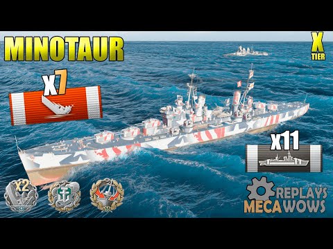 Cruiser Minotaur 7 Kills 149K Damage | World of Warships