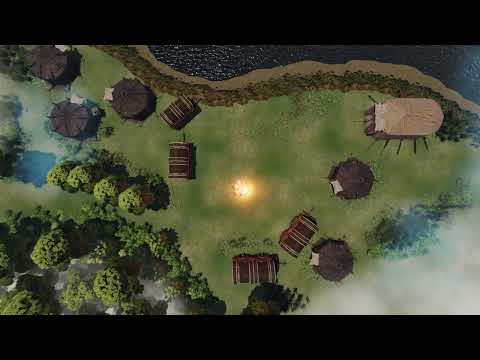 Curse of Strahd, Tser Pool Encampment, Day time, D&D animated map