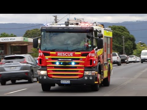 [Fire & Rescue NSW] Rescue Pump 207 Alpha (Albion Park) Responding