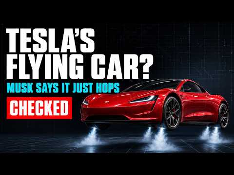 Thumbnail for TESLA'S FLYING CAR? Musk Says It HOPS, Not Flies — 0.81 Seconds Checked | MeshCast by Porsche Mission S