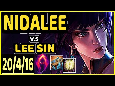 BLESS (NIDALEE) vs LEE SIN - 20/4/16 KDA JUNGLE CHALLENGER GAMEPLAY - KR