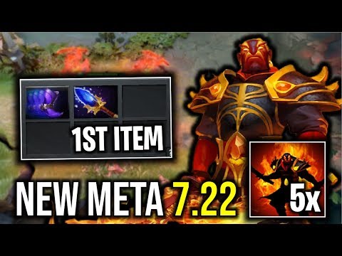 AGHANIM SCEPTER 1ST ITEM..!! Epic New Meta Ember Spirit Aghanim Scepter 7.22 | Dota 2