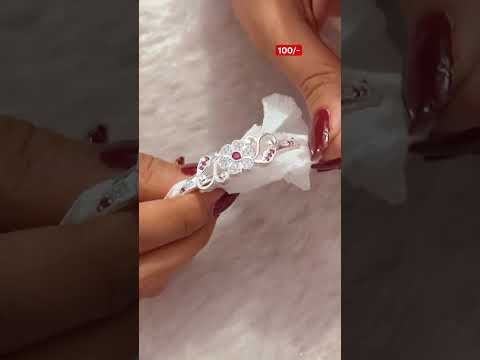 Beautiful designer silver jewellery, silver kada designs #shorts