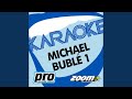 For Once In My Life In The Style Of Michael Buble