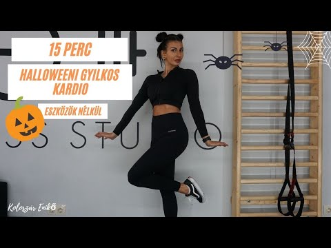 15 PERC / HALLOWEENI GYILKOS KARDIO / TELJES TEST EDZÉS / ESZKÖZÖK NÉLKÜL / KOLOSZÁR ENIKŐ
