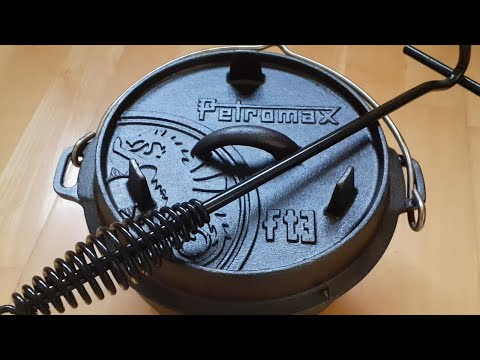 Ketaus puodas Petromax FT6t 7 l ( Be kojelių) video