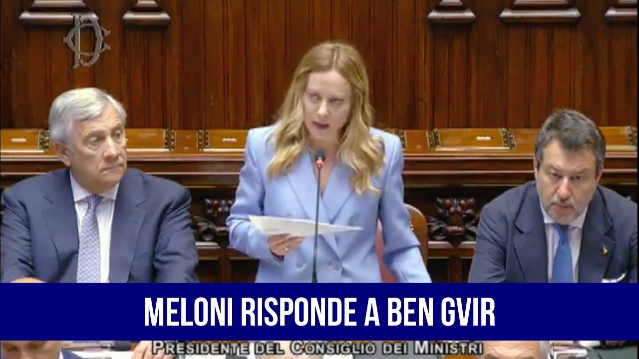 MELONI REPLICA DURAMENTE A BEN GVIR: "RISPEDISCO AL MITTENTE LE DICHIARAZIONI SULLA NOSTRA NAZIONE"