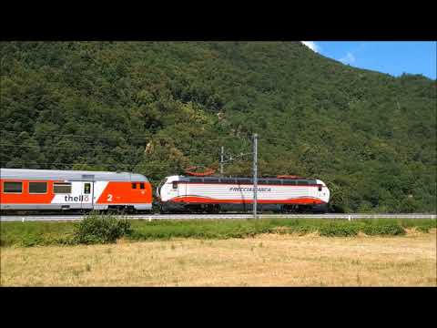 I TRANSITI DELL' ETR.460 E DELLA 402.B CON IL THELLO, LINEA LENTA DEI GIOVI (GE) 13 - 7 - 2016