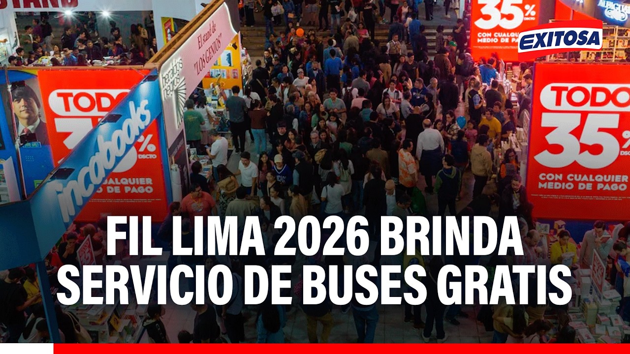 🔴🔵 Feria del Libro Lima 2026 brinda servicio de buses gratis