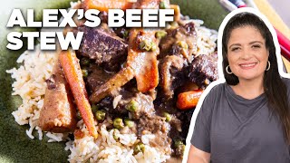 Alex Guarnaschelli's Beef Stew with Rice Pilaf | Guy's Ranch Kitchen | Food Network