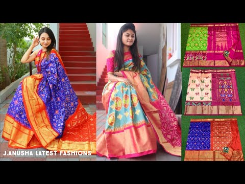 #54 Latest And Exclusive Ikat Patola Silk Sarees | Ikkat Pochampally Pattu Saree #Contact 9493093905
