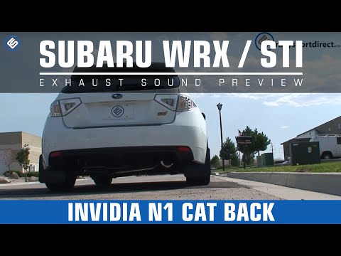 Invidia N1 2008-14 Subaru WRX STi Cat Back Exhaust Sound Clip