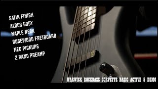 Video thumbnail for Warwick Rockbass Corvette Basic 5 Demo (No Talking) by Jonathan LAI - Hong Kong Bass Player