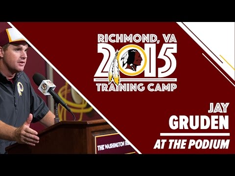 HC Gruden Training Camp Press Conference: 8/5/2015