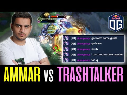 Templar Assassin NON-STOP Trashtalking AMMAR - "COMEBACK IS REAL" DOTA 2