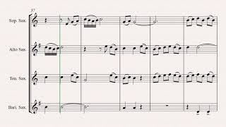 Die Gedanken sind frei - (Thoughts are free) - German Folk Song  - Saxophone Quartet