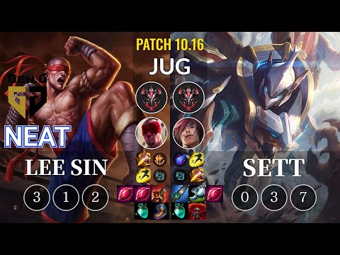 GEN Neat Lee Sin vs Sett Jungle - KR Patch 10.16