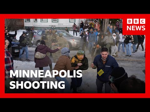 Protests held in Minneapolis after woman shot dead by US immigration agent | BBC News
