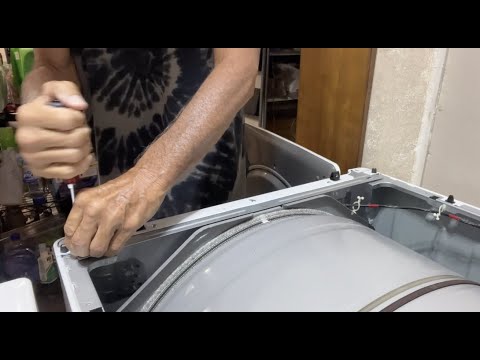 How to remove the front panel of a Samsung Dryer