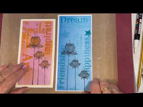 Happiness Stencil Card by Rosemary Rogers - A Lavinia Stamps Tutorial