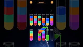 Water Sort Game Level - 115 Without Boosters | Puzzle Games #entertainment #puzzle #games