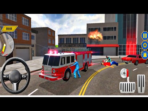 Rescue Fire Truck Simulator 3D - Emergency Firefighter Rescue Game - Android Gameplay #13