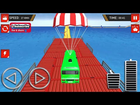 #1 Impossible bus driving master android gameplay 2019 | green color bus by wow kidz gameplay