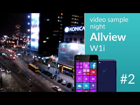 Allview W1i camera test: night video 2 (480p)