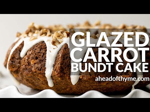 Carrot Bundt Cake with Cream Cheese Glaze