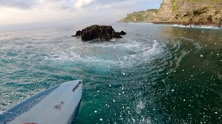 Download lagu Uluwatu Surfing: Conquering the Big Rock on a Slow Day mp3