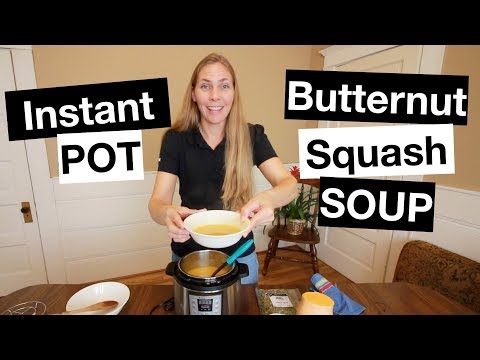 Instant POT Ginger and Butternut Squash Soup
