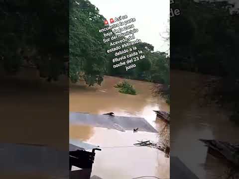 🚨🚨Así se encuentra la parte baja de la zona Sur del municipio Acevedo del estado #Miranda