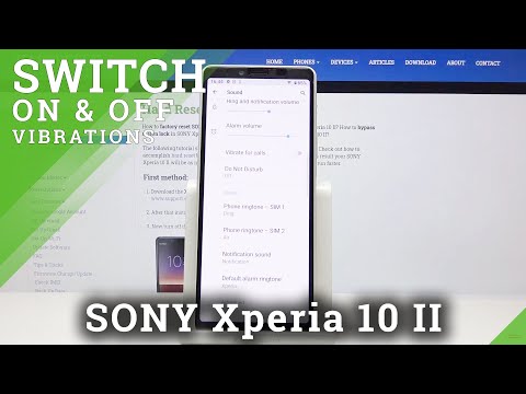 How to Enter Vibration Settings in SONY Xperia 10 II – Change Vibration
