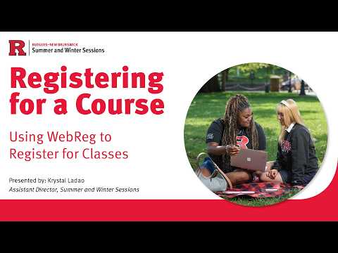 Web Registration Rutgers