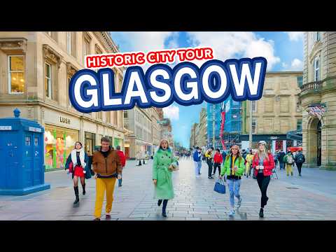 GLASGOW CITY CENTRE Scotland | 4K Walking Tour