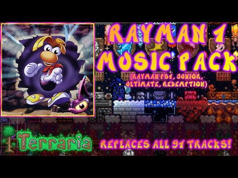Terraria (1.4.4) - Rayman 1 Music Pack (replaces all 91 tracks!)