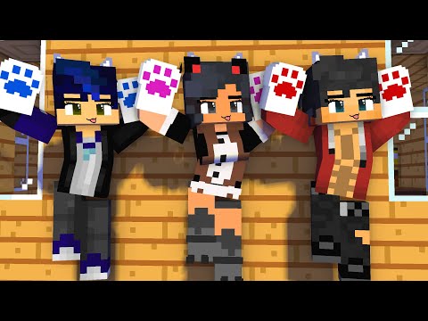 YAY ARIGATO SHUFFLE SUPER IDOL APHMAU MAID CREW - MINECRAFT ANIMATION #shorts