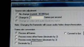 Speed up and slow down video using VirtualDub