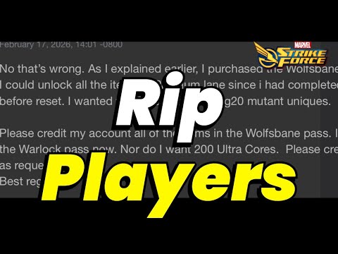 HUGE WARNING BEFORE YOU SPEND IN MARVEL STRIKE FORCE! REAL MONEY STOLEN PROOF! FEB 2026