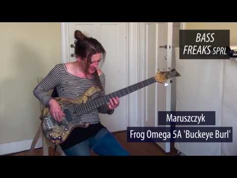 Maruszczyk Frog Omega 5A Buckeye Burl Live Demo - BassFreaks.net