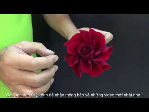 , title : '2 cách lận cánh hoa hồng thông dụng trong cắm hoa | How to Reflex a Rose or Invert Petals | Tường An'