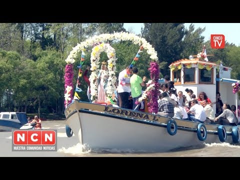 CINCO TV - San Fernando participó de la Misa y procesión náutica realizada en el Paraná Miní