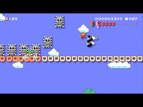 Thwomp Stomp Marathon by KyzrDragon - SUPER MARIO MAKER - NO COMMENTARY 1bc 1bc