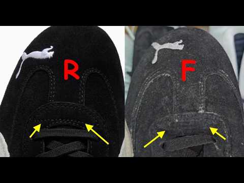 Puma speedcat  real vs fake review. How to spot fake Puma speedcat sparco trainers footwear