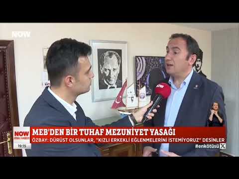 Genel Başkanımız Kadem Özbay, MEB`in okullara gönderdiği genelge ile mezuniyet törenleri ile ilgili yasaklar ile ilgili Now Tv`ye değerlendirdi. | EĞİTİM İŞ