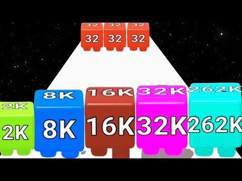 2048 Jelly Shooter vs Toy Spring - All Level Gameplay (Infinity Run) New Update