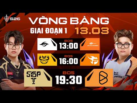 🔴 TRỰC TIẾP: GAM ESPORTS vs FPT x FLASH | GIAI ĐOẠN 1 - LƯỢT ĐI | ĐTDV MÙA XUÂN 2026