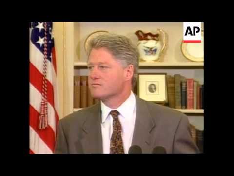 USA-Clinton Defends Croats But Warns Of"Wider War"