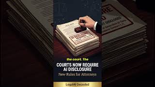 US Courts Are Now Requiring Lawyers to Disclose AI Use — New Rules